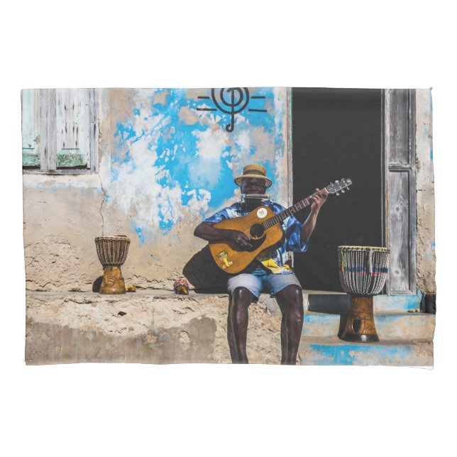 Musik ist die Medizin des Geistes Kissenbezug (Vorderseite)