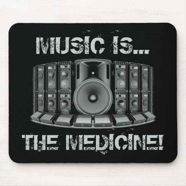 MUSIK IST DIE MEDIZIN! MOUSEPAD (Vorne)