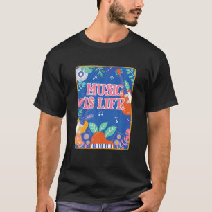 Musik ist die Retro-Natur T-Shirt
