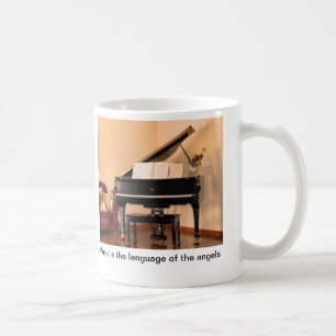 Musik ist die Sprache der Engel Tasse