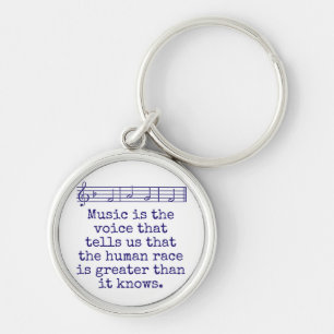 Musik ist die Stimme, die spricht - Musikangebot Schlüsselanhänger