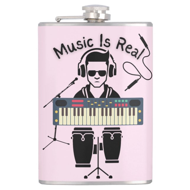 Musik ist echt flachmann (Vorderseite)