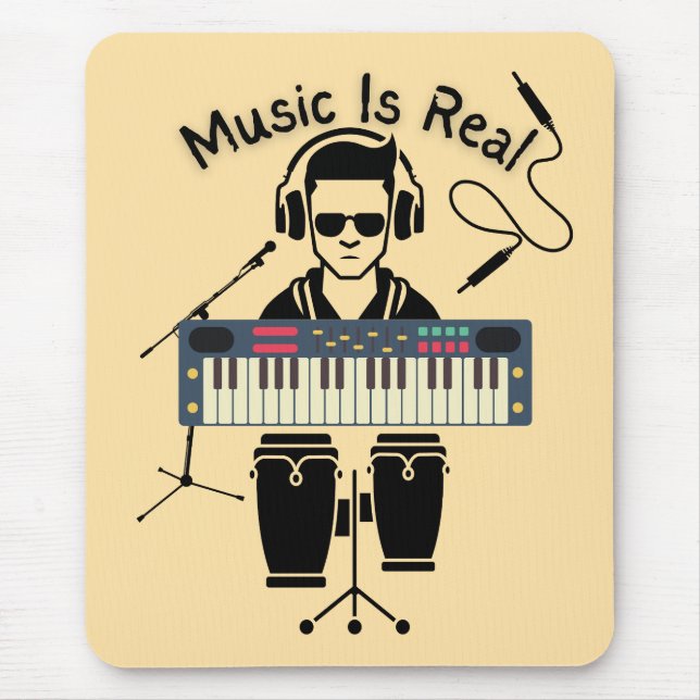 Musik ist echt mousepad (Vorne)