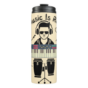 Musik ist echt thermosbecher
