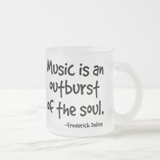 Musik ist ein Ausbruch des Soul-Geschenks Mattglastasse (Rechts)