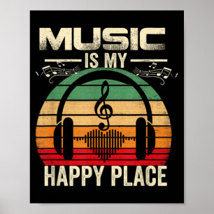 Musik ist ein glücklicher Ort Musigovernment Agent Poster