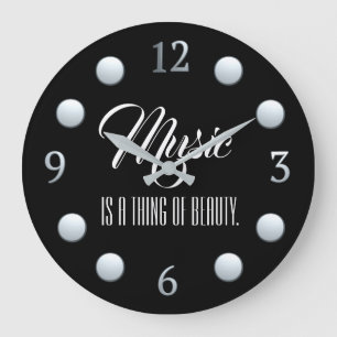 Musik ist etwas Schönes Große Wanduhr