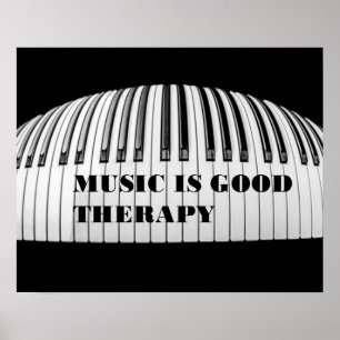 Musik ist gutes Therapieposter Poster