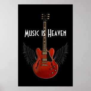 Musik ist Himmel 36 x 24 Poster