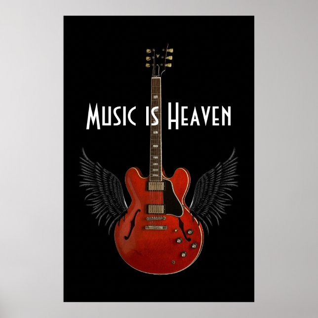 Musik ist Himmel 36 x 24 Poster (Vorne)