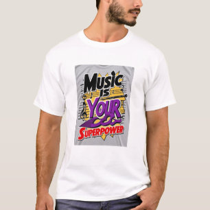 Musik ist Ihre Superpower-Option 2 T-Shirt