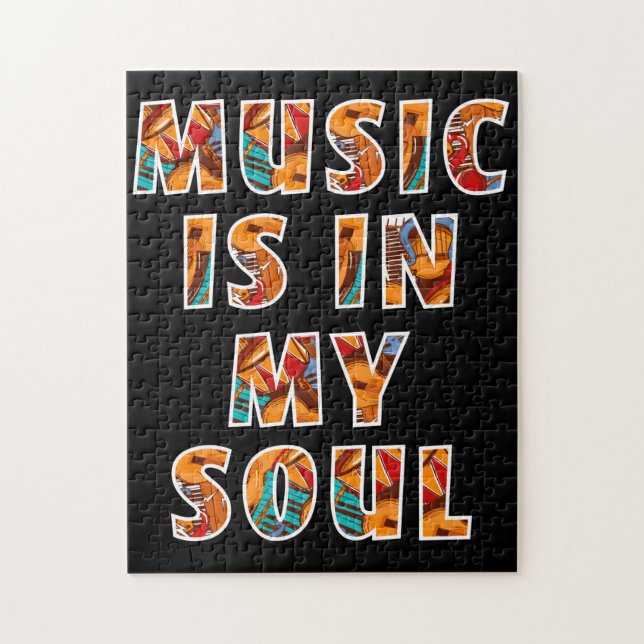 Musik ist in meinem Soul Jigsaw Puzzle (Vertikal)