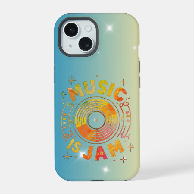 Musik ist Jam Handyhülle iPhone 15 Hülle (Rückseite)