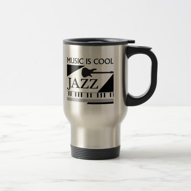 Musik ist, JAZZ cool Reisebecher (Rechts)