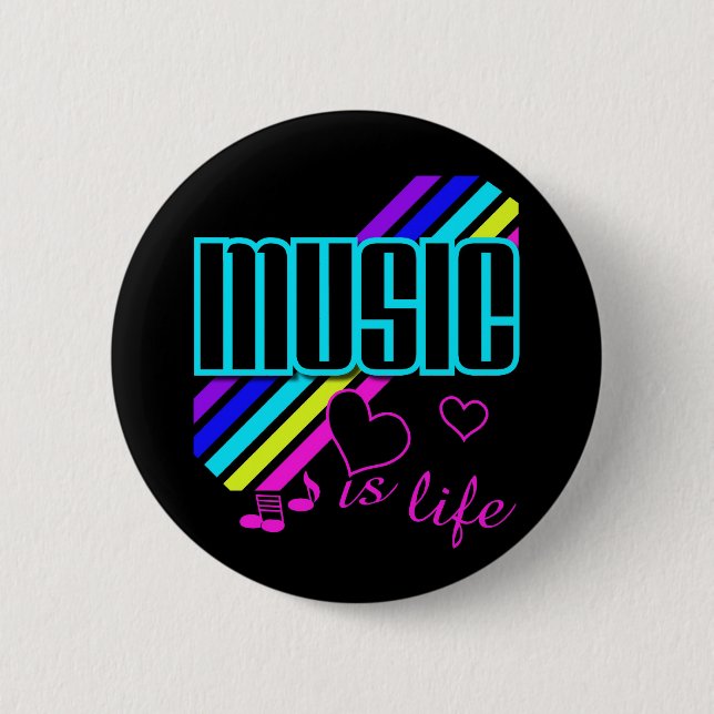 Musik ist Leben Button (Vorderseite)