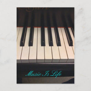Musik ist Leben Postkarte