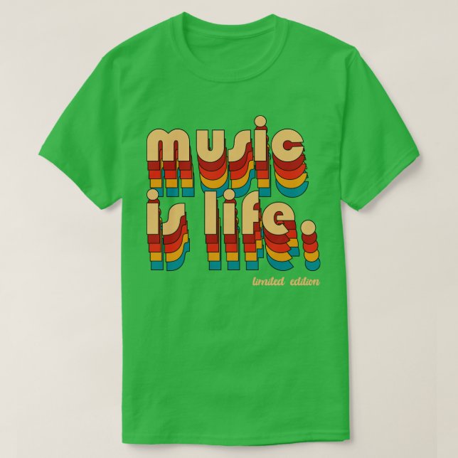 Musik ist Leben T-Shirt (Design vorne)