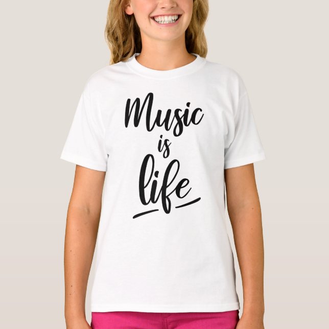 Musik ist Leben T-Shirt (Vorderseite)