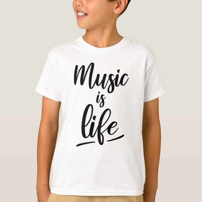 Musik ist Leben T-Shirt (Vorderseite)