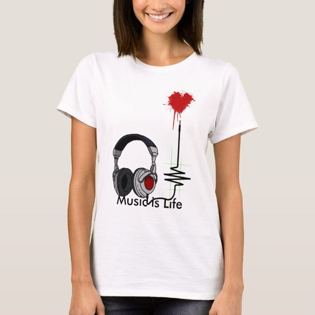 Musik ist Leben T-Shirt (Vorderseite)