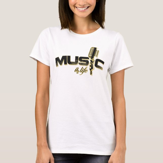 Musik ist Leben T-Shirt (Vorderseite)