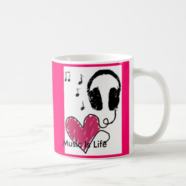 Musik ist Leben-Tasse Kaffeetasse (Rechts)