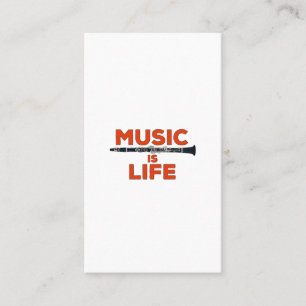 Musik ist Leben Visitenkarte