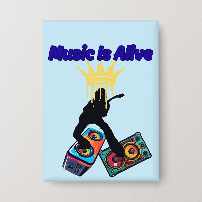Musik ist lebendig button (Vorderseite)