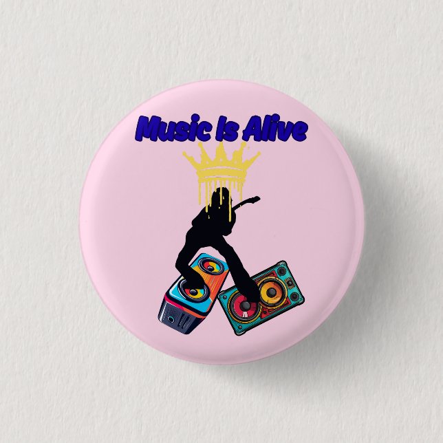 Musik ist lebendig button (Vorderseite)