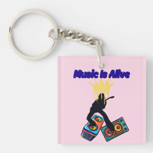 Musik ist lebendig schlüsselanhänger