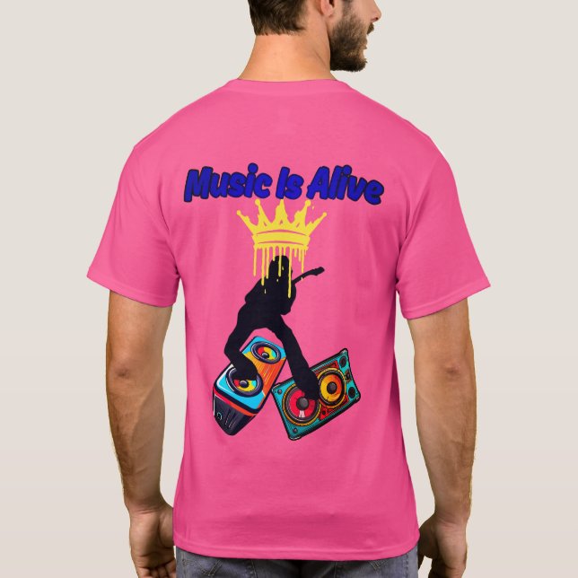 Musik ist lebendig T-Shirt (Rückseite)