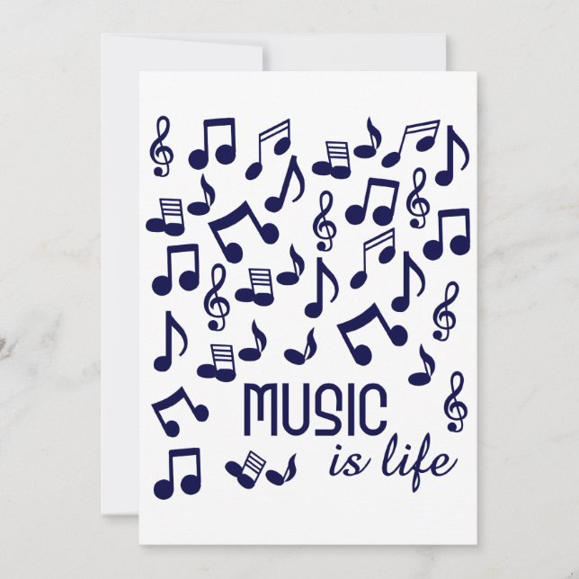 Musik ist Lebenseinladung Einladung (Vorderseite)