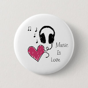 Musik ist Liebe Button