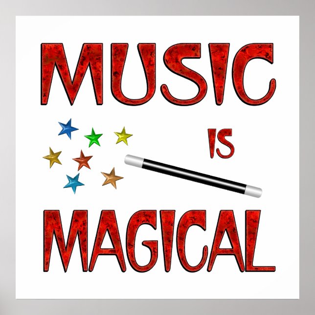 Musik ist magisch poster (Vorne)