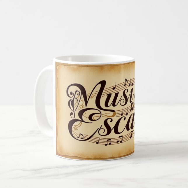 Musik ist mein Escape 2 Kaffeetasse (Vorderseite Links)