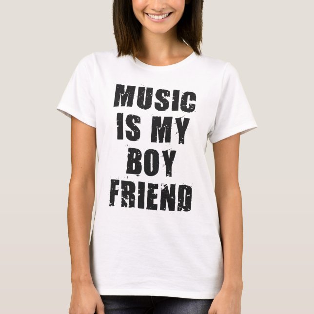 Musik ist mein Freund-Damen-T-Shirt T-Shirt (Vorderseite)