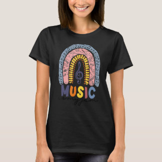 Musik ist mein Jam Boho Rainbowmusic Colorful Rain T-Shirt