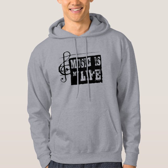 Musik ist mein Leben 2 Hoodie (Vorderseite)