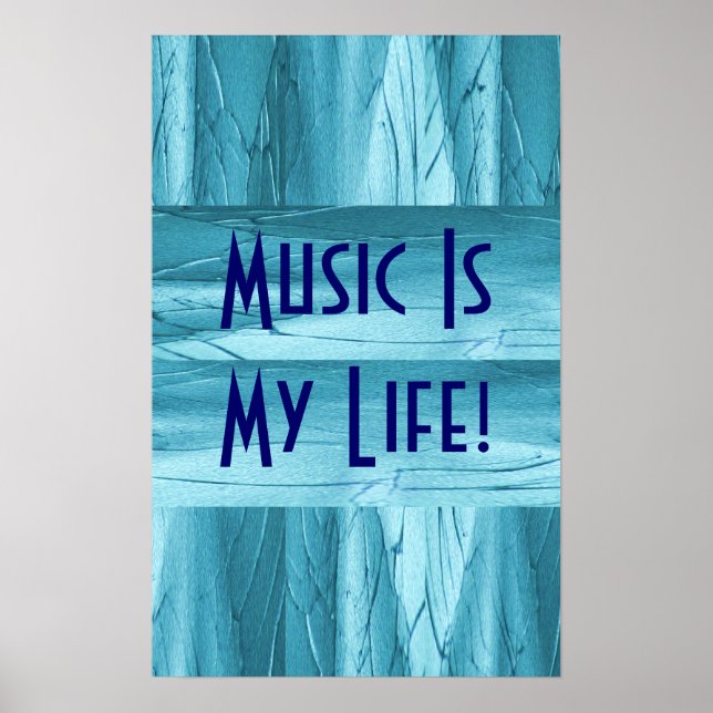 Musik ist mein Leben in Blue Chrome II Poster (Vorne)