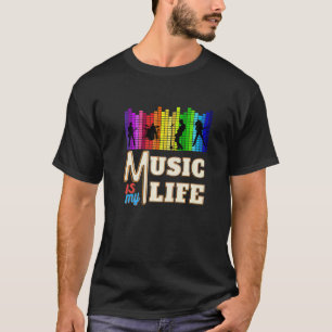 Musik ist mein Leben mit Gitarrist Sängerin Piano T-Shirt