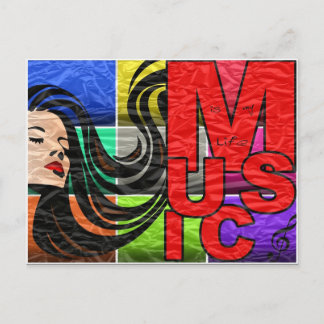 Musik ist mein Leben Postkarte