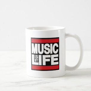 Musik ist mein Leben Rot Tasse