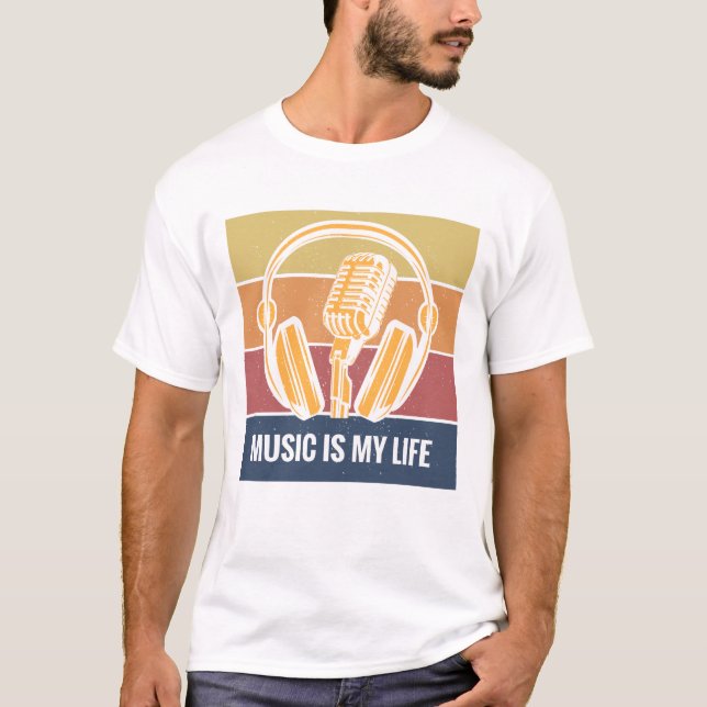 Musik ist mein Leben T-Shirt (Vorderseite)