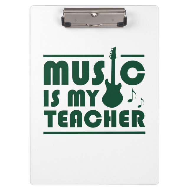 Musik ist mein Lehrer Klemmbrett (Vorderseite)
