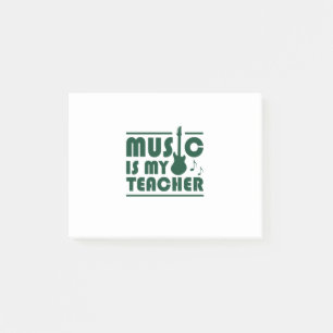 Musik ist mein Lehrer Post-it Klebezettel