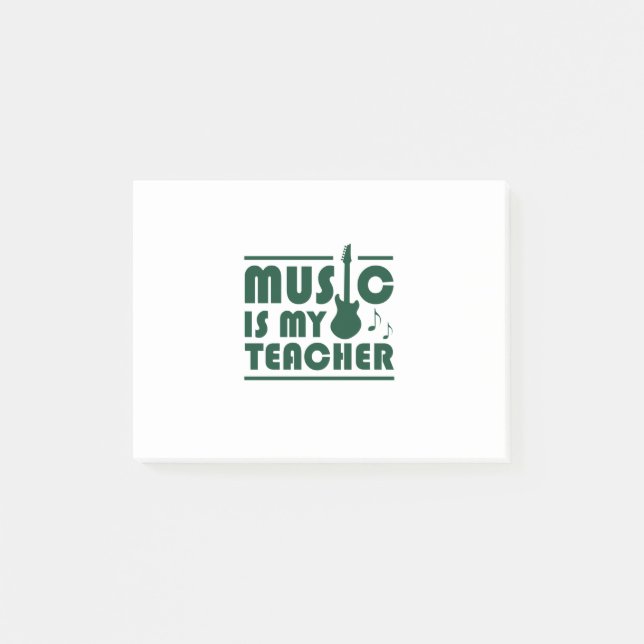 Musik ist mein Lehrer Post-it Klebezettel (Vorderseite)