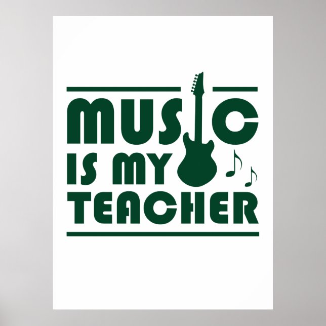 Musik ist mein Lehrer Poster (Vorne)