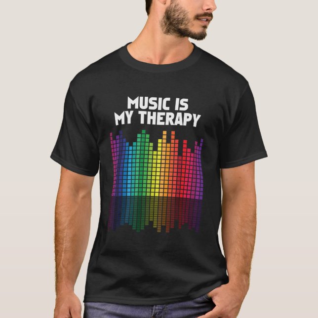 Musik ist mein musikalisches Zitat T-Shirt (Vorderseite)