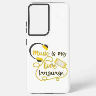 Musik ist mein romantischer Satz in der Liebe Samsung Galaxy Hülle