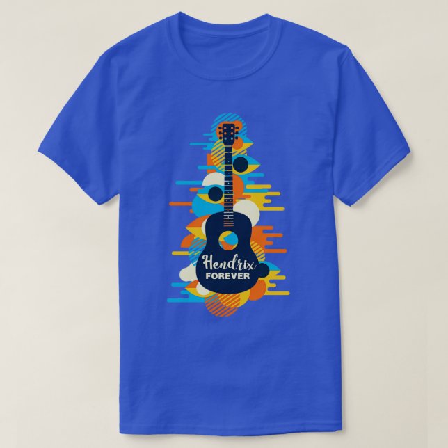 Musik ist meine Liebe Jimi Hendrix für immer Whi T-Shirt (Design vorne)